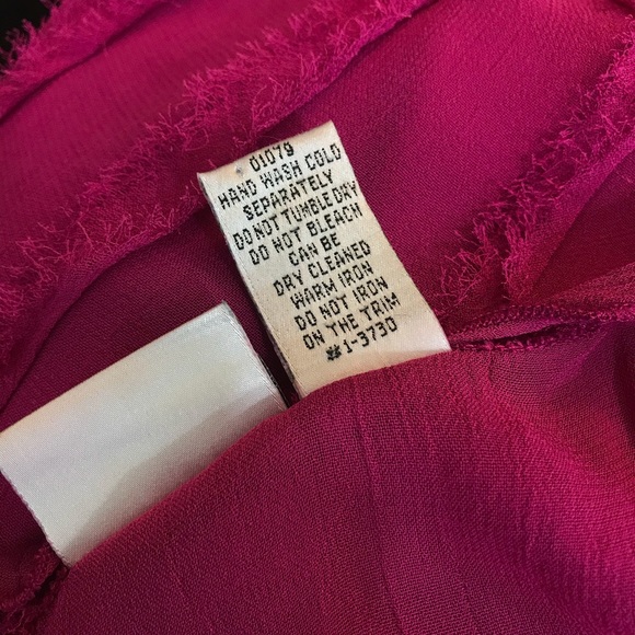 Newport News Pink Dress Size 8 EUC Sheer Gauze Overlay - Picture 8 of 11